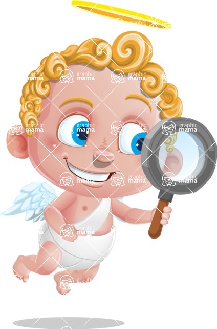 Cupid Cartoon Character - Cartoon Cupid Searching